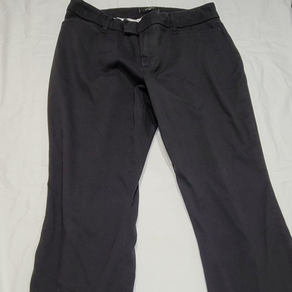 Riders by Lee Women's Size 8 Petite Boot Cut Black Dress Pants